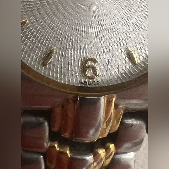 Bulova Ladies Watch Silver Dial Two Tone Bracelet Date Window Rare 98U02 - Picture 8 of 14